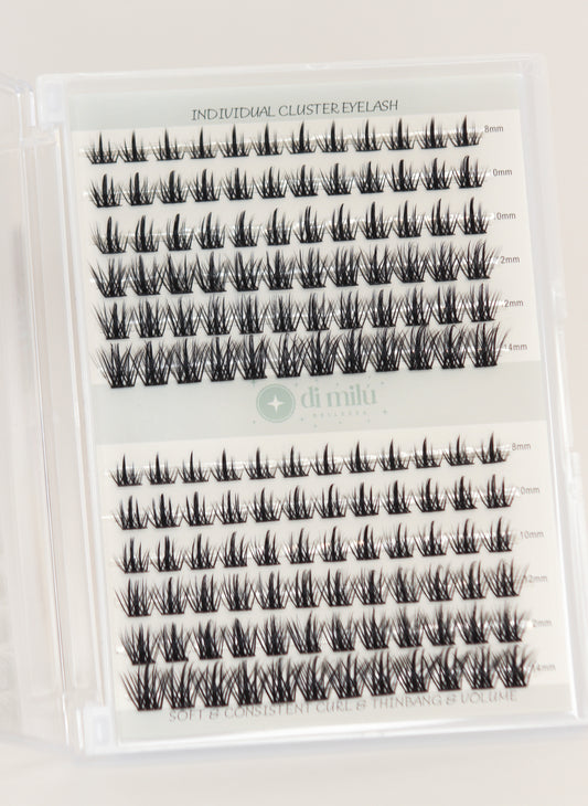 pestañas punto a punto delicadas, pestañas postizas estilo anime, extensiones de pestañas Angel, pegante sellador suave, aplicador precisión, mirada tierna y moderna